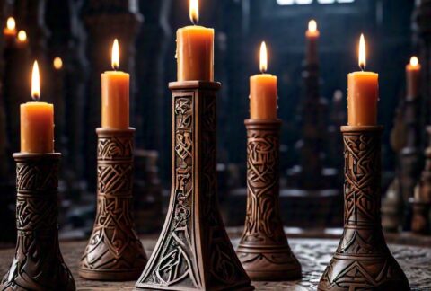 Slavic holders for Candles