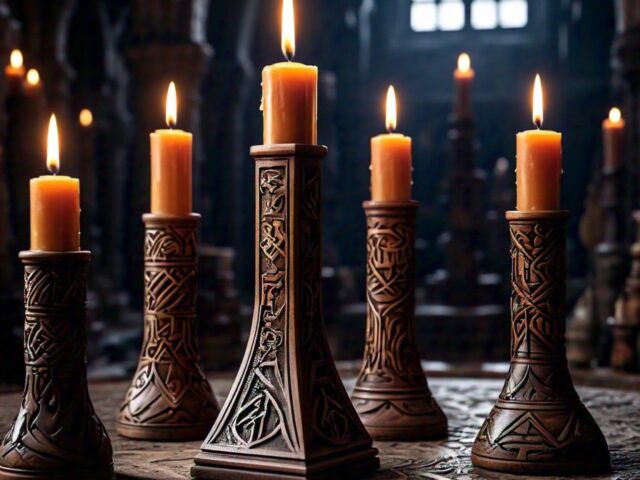 Slavic holders for Candles
