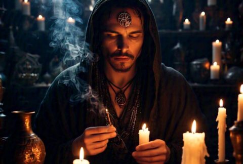 thunder candle rituals, Slavic rituals, fire magic, candle magic