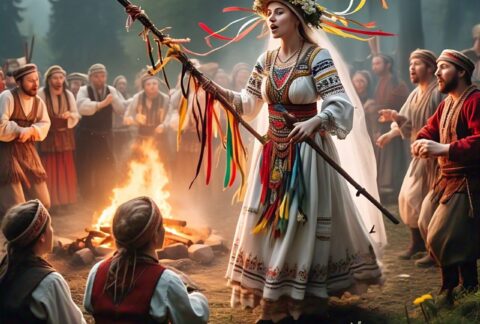 Radunica, Slavic tradition, spring equinox, Lada, Vesna, Slavic mythology, ancient customs, pagan festivals, Slavic culture