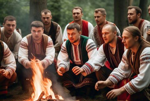 Vesennie Svyatki, Slavic tradition, spring equinox, Perun, Koshchey, Slavic mythology, ancient customs, pagan festivals, Slavic culture